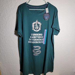 New Harry Potter Slytherin House Long Cotton Sleep Shirt Primark 2019